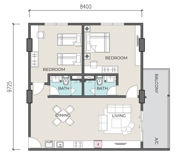 Type C4 - 1014 sq ft